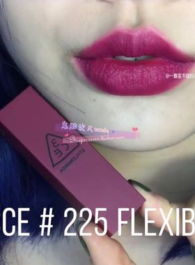 韩国3ce口红雾面紫色口红哑光丝绒紫罗兰色玫瑰色223 224 225唇膏