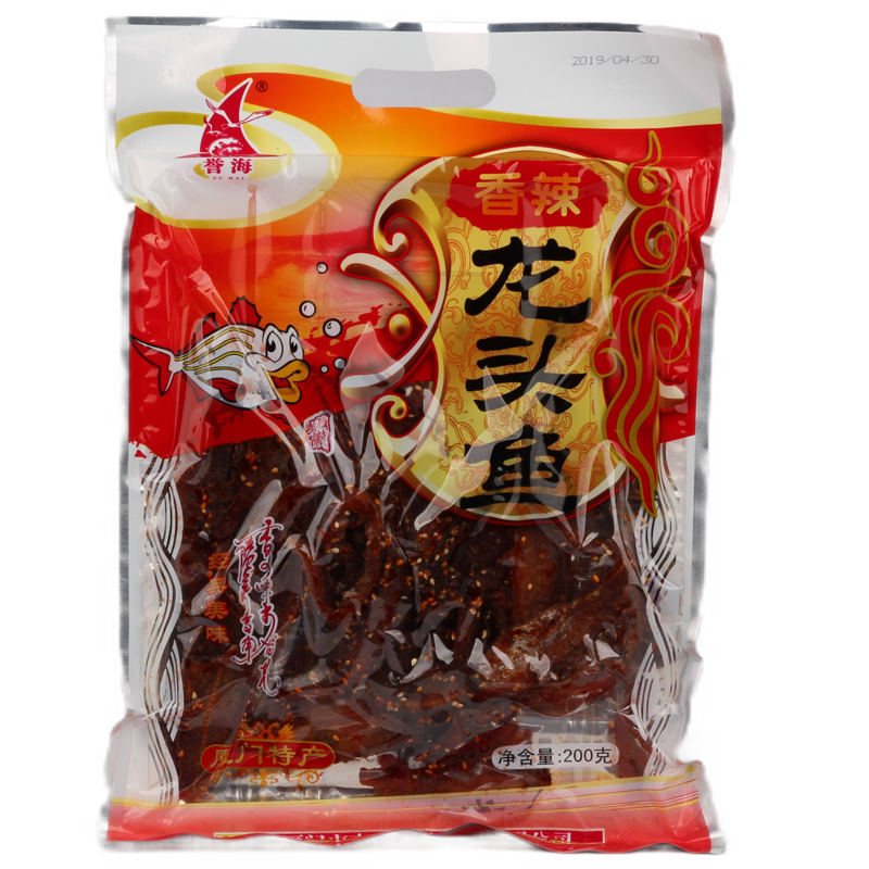 誉海香辣龙头鱼175克厦门特产零美食即食海产干福建包装