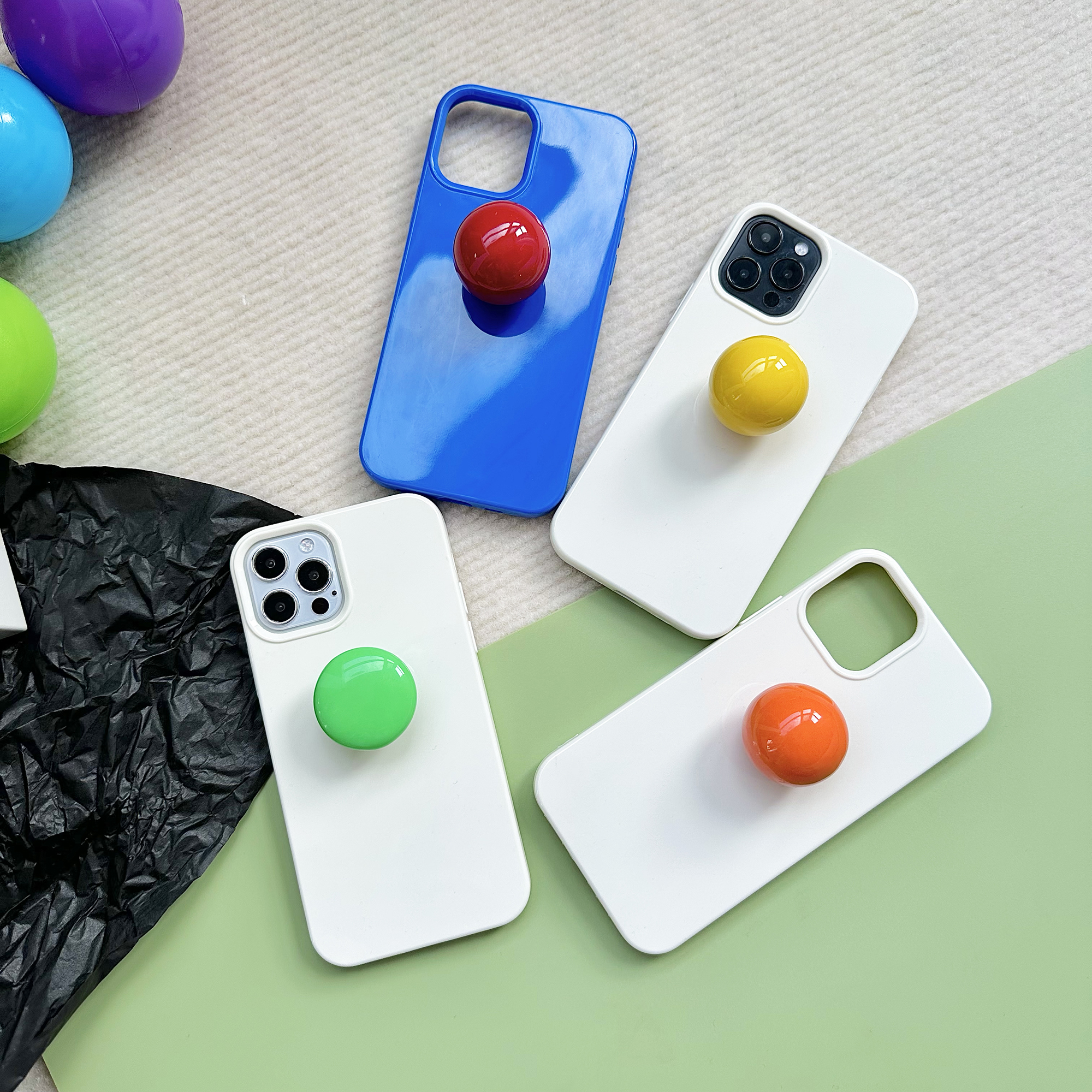 糖果色支架手机壳个性原创首发