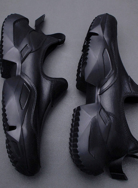 帕达索潮鞋厚底老爹鞋男鞋2023新款板鞋一脚蹬运动休闲鞋230842