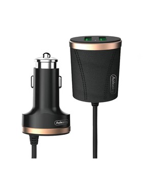 奥力科Aoleaky 108车载一分四前后座充电器Y