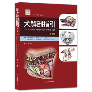 犬解剖指引 第8版  第八版犬解剖彩色图谱 简体中文版 霍华德·E.埃文斯  李剑 主译 河北科学技术出版社