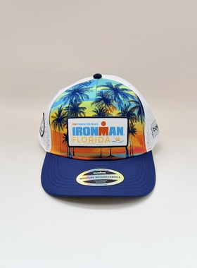 IRONMAN佛罗里达限定帽 速干网帽铁人三项户外跑步透气棒球纪念帽