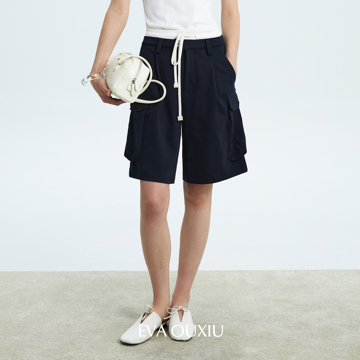 EO【新品】全棉五分裤女