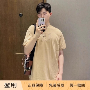 正品现货 Burberry博柏利 秋冬男士战马格子纯棉短袖T恤8072703