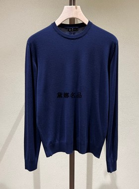 正品现货 Colombo 秋冬男士圆领套头修身款保暖纯羊毛衫MA00057