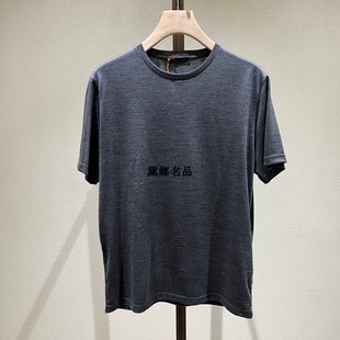 24春夏男士 FAN5449 Loro 正品 Piana T恤半袖 现货 纯羊毛圆领短袖