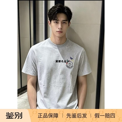 Moncler纯棉卡通LOGO短袖T恤