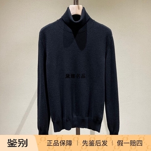 现货 男士 Zegna Cashmere 纯羊绒高领针织保暖毛衣UAK10 Oasi 正品