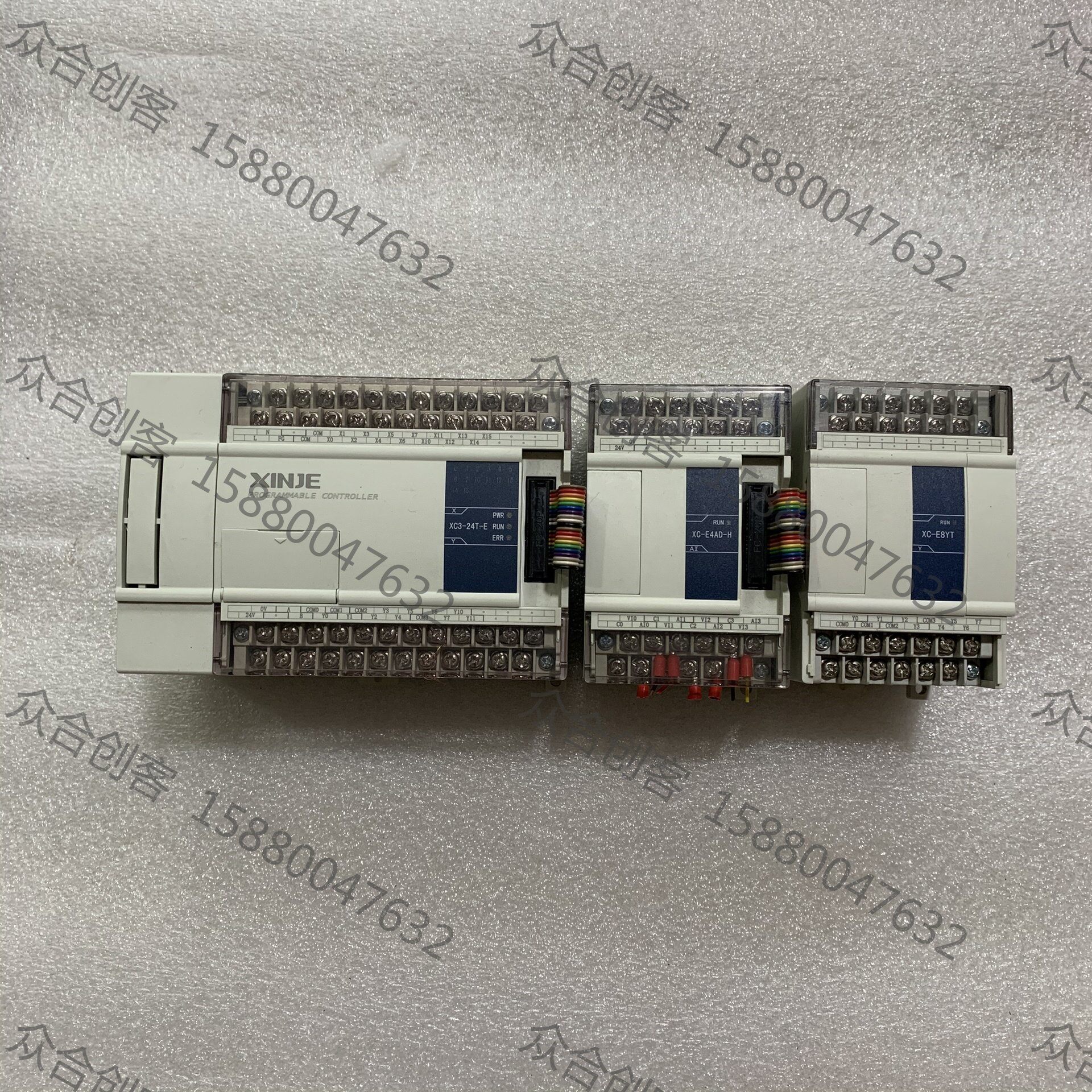 拆机信捷xc3-24t-e主机,扩展xc-e4ad-e,xc