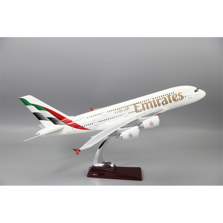 新款阿联酋航空A380机型仿真航模