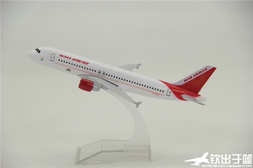 飞机模型 空客A320 印度航空 礼品摆件 合金航模 16厘米