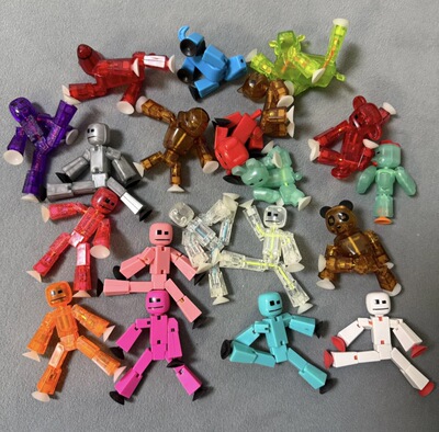 stikbot吸盘火柴人吸盘公仔吸盘动物正版mini玩具可爱卡通玩具