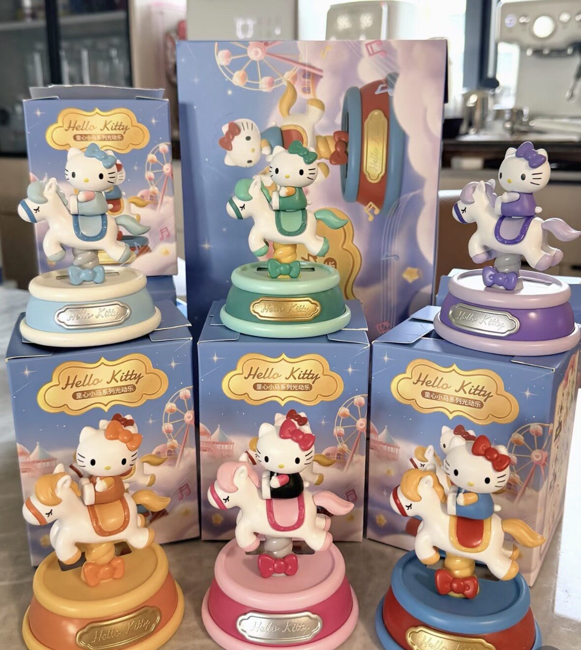 kitty三丽鸥家族童心小马系列光动能音乐盒盲盒潮玩摆件手办礼物图片