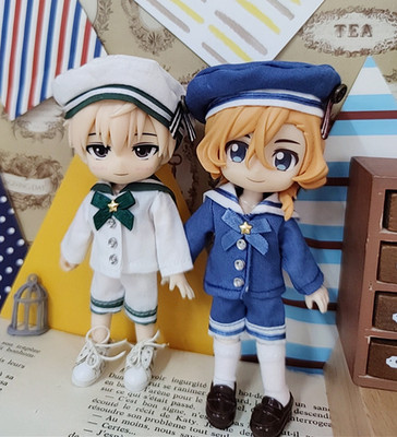 ob11娃衣套装友情水手服