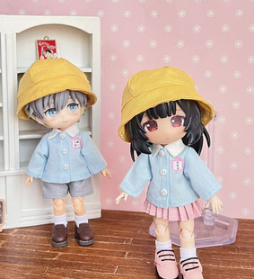 ob11 p9阿巳2.0柯南樱花班幼稚园娃衣情侣校服套装男女款制服