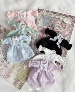 ob11/ymy/p9优雅花纹古典睡裙丝带长裙