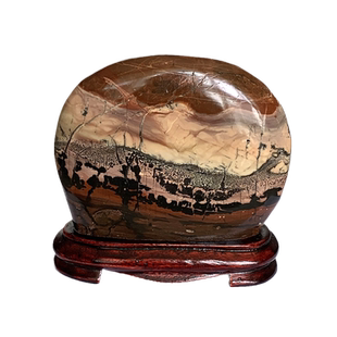 水玉冰魄小号天然草花石摆件奇石观赏石工艺品客厅家居案头原石