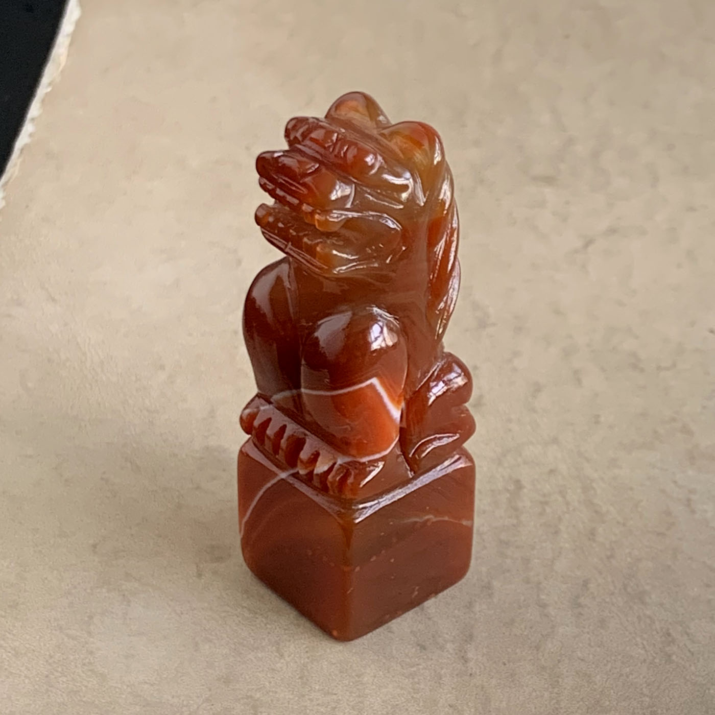 水玉冰魄天然玛瑙雕刻生肖印章 方章 闲章 书画章 私章 姓名章