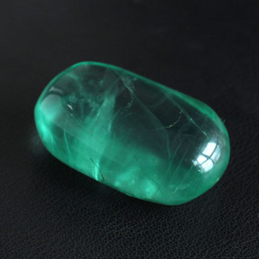 水玉冰魄天然莹石随形把玩 萤石手把件绿色透明花纹 原石把玩