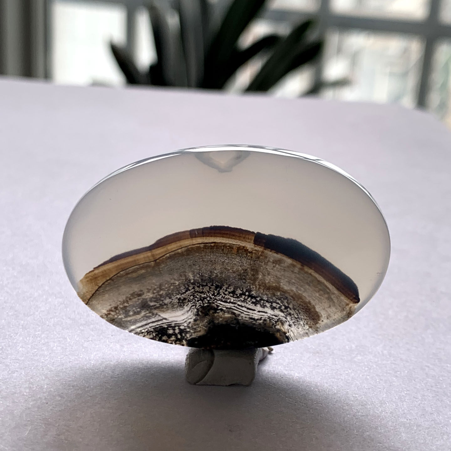 天然水草玛瑙吊坠海洋玉髓项链