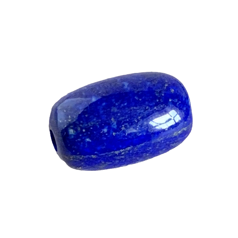 天然青金石桶珠手链艳蓝原色