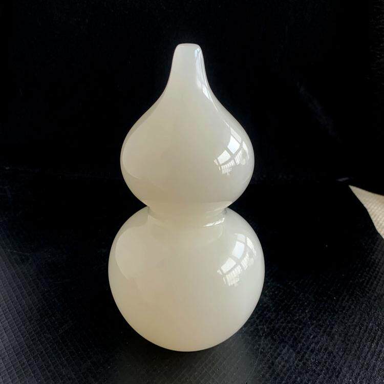 天然阿富汗玉花瓶摆件