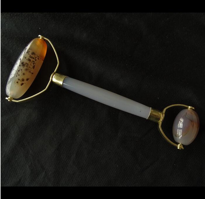 水玉冰魄天然水草玉髓玛瑙棒滚轮 眼脸部按摩穴位按压减压皱纹