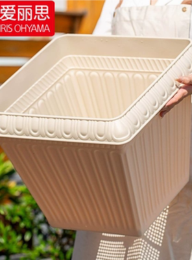 爱丽思方形花盆加厚种菜盆浮雕树脂塑料阳台花卉蔬菜种植爱丽丝盆