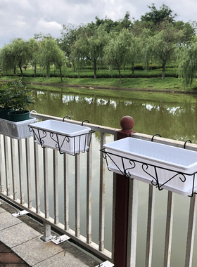 长方形花盆架子配套种植盆树脂塑料盆绿植阳台盆栽长方形方盆种菜