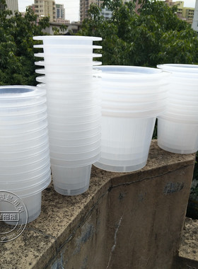 棉绳定植篮自制懒人储水塑料花盆土培水培固根器正方形圆形加深蓝