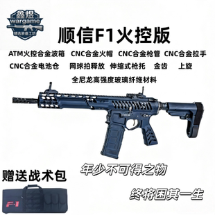 顺信F1火控版电动玩具枪成人CS竞技wargame男人电动连发玩具枪