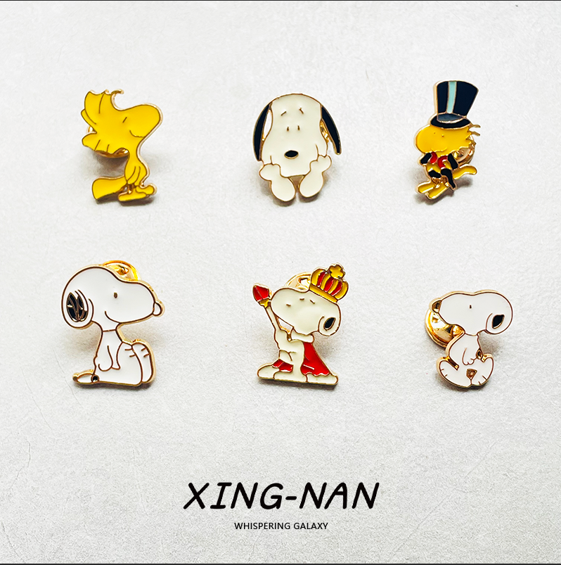 史努比胸针小狗可爱卡通动漫情侣儿童礼物夏季校服书包挂件学生