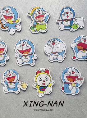 哆啦a梦胸针日系周边卡通别针蓝胖子可爱叮当猫机器猫包包徽章