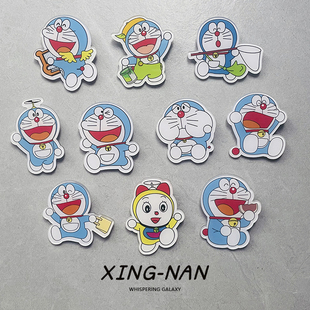 哆啦a梦胸针日系周边卡通别针蓝胖子可爱叮当猫机器猫包包徽章