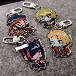 原创 街霸6周边钥匙扣 隆 肯 春丽 嘉米 桑吉尔夫 杰米 布洛纷