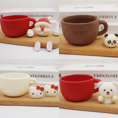 网红圣诞杯巧克力蛋糕装饰摆件