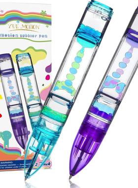 Liquid Motion Timer Pen Fidget Pens Office Desk Toys彩色油笔