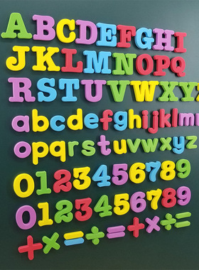 Magnetic Letters 10/26 Pcs Uppercase Lowercase Foam Alphabet