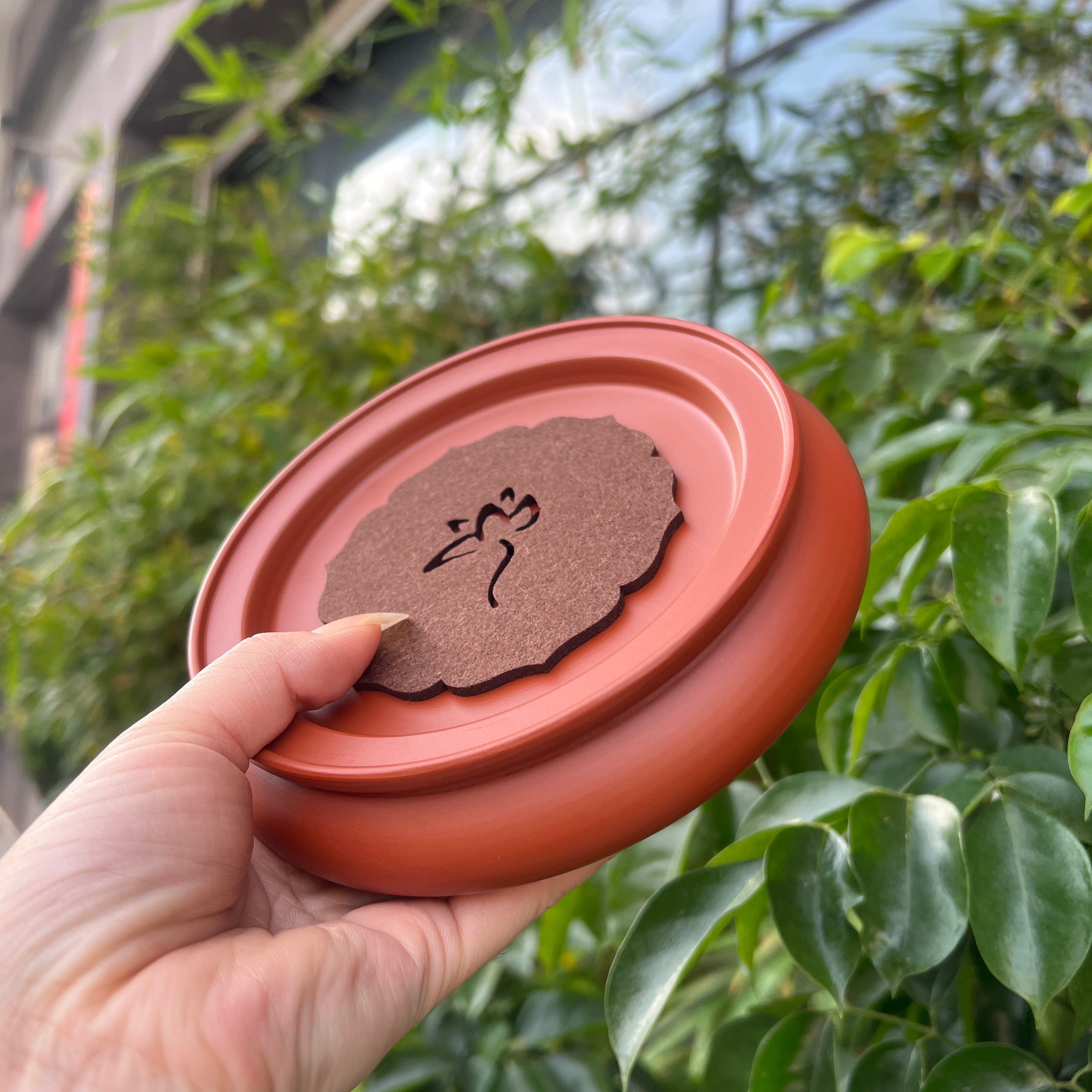 潮州朱泥茶盘 手工茶船茶海 潮茶盘