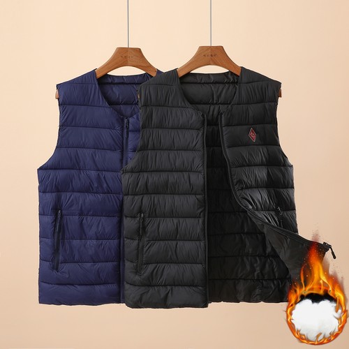 中老年男保暖背心马甲