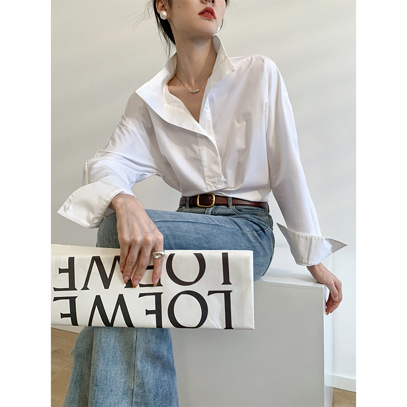 签儿修身法式单排扣长袖