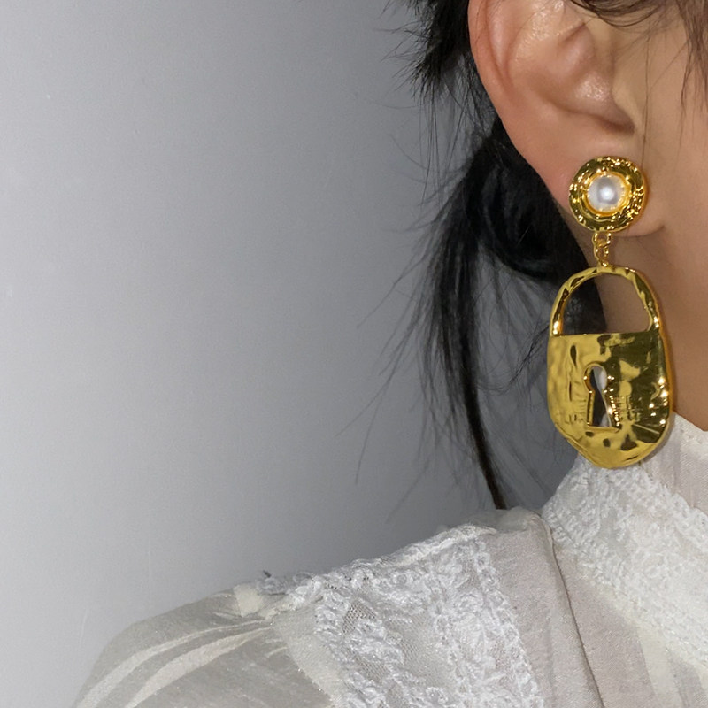 欧美夸张金属金色几何设计感冷淡风耳环复古新款气质耳饰耳坠耳夹,饰品/流行首饰/时尚饰品新,耳环,淘宝优惠券,粉丝福利购,淘宝优惠卷