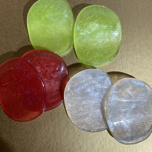 红绿白色亚克力几何欧美夸张大耳环冷淡风小众设计个性耳饰耳坠潮
