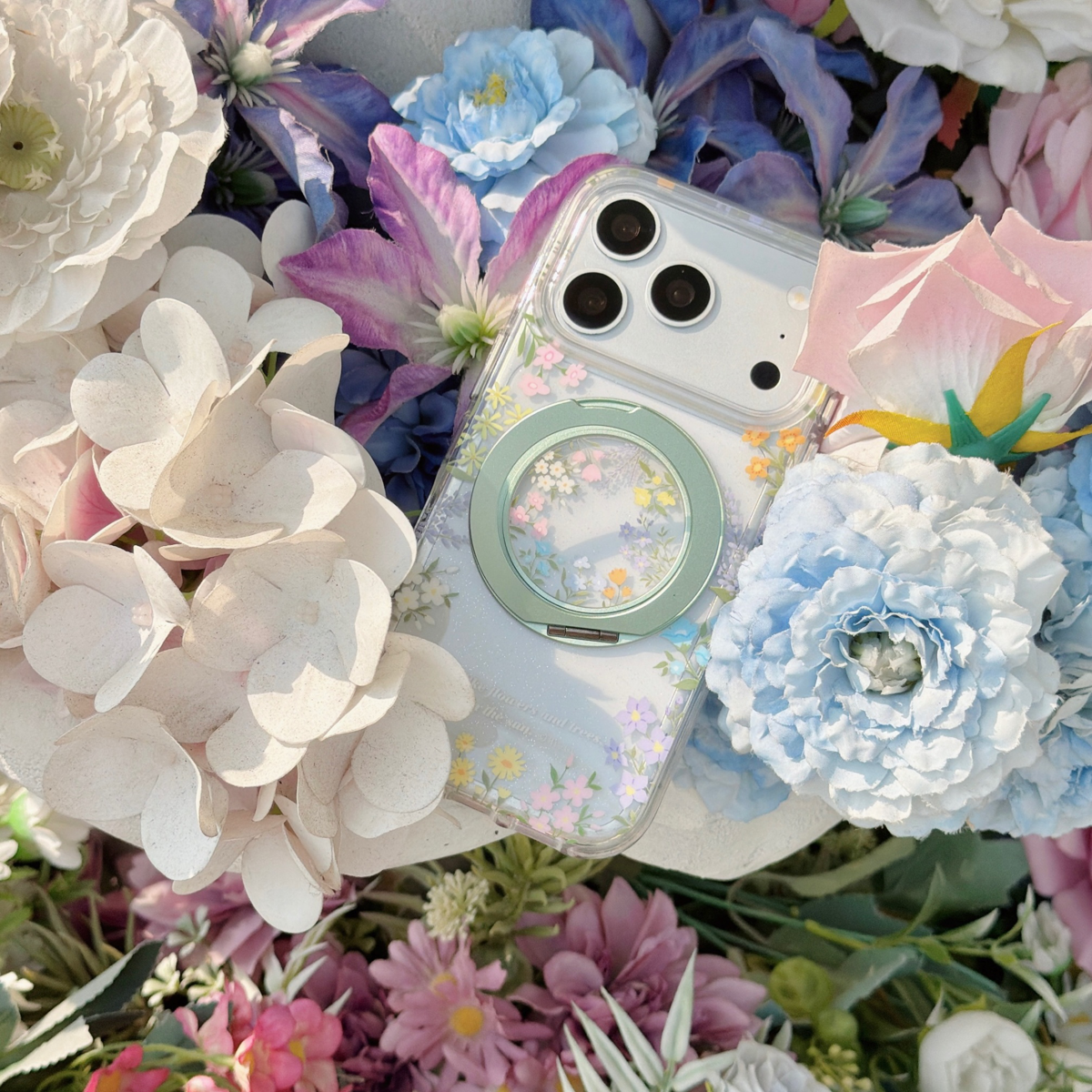 吉吉严选360一体支架圆边气囊围边花朵 13-14-14pro-14promax-15-15pro-15promax-16-16pro-16promax-17-17pr
