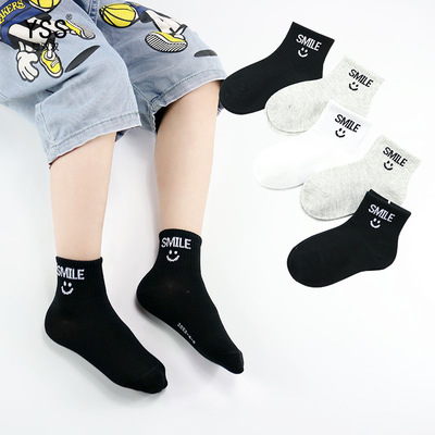 儿童袜子春夏新款韩版字母短袜