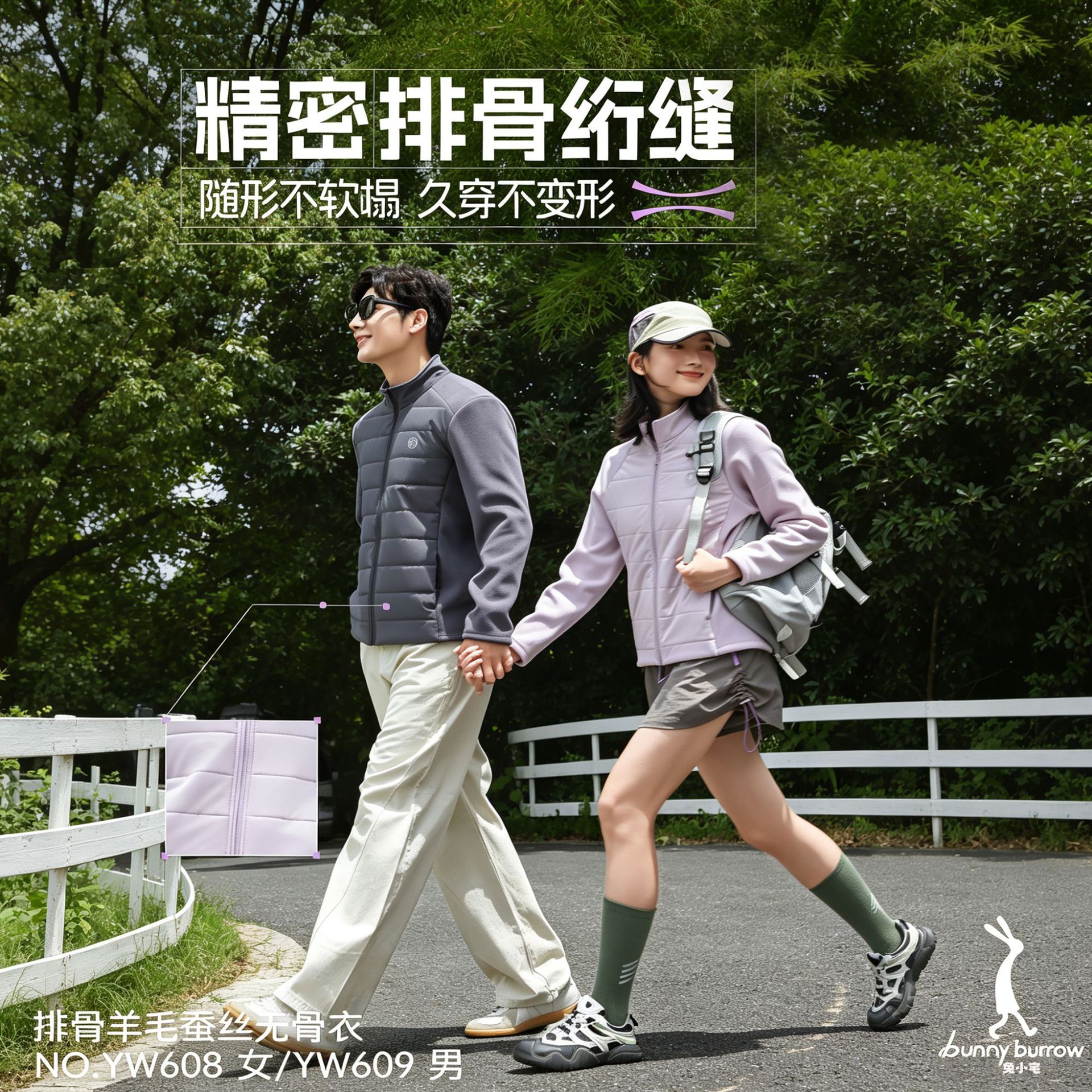 无骨衣防风立领保暖拉链外套