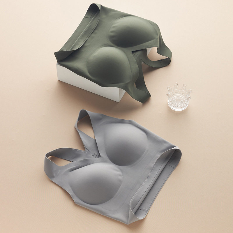 CT春夏新款女士文胸Y字美背短款背心一体式无痕薄款运动文胸女