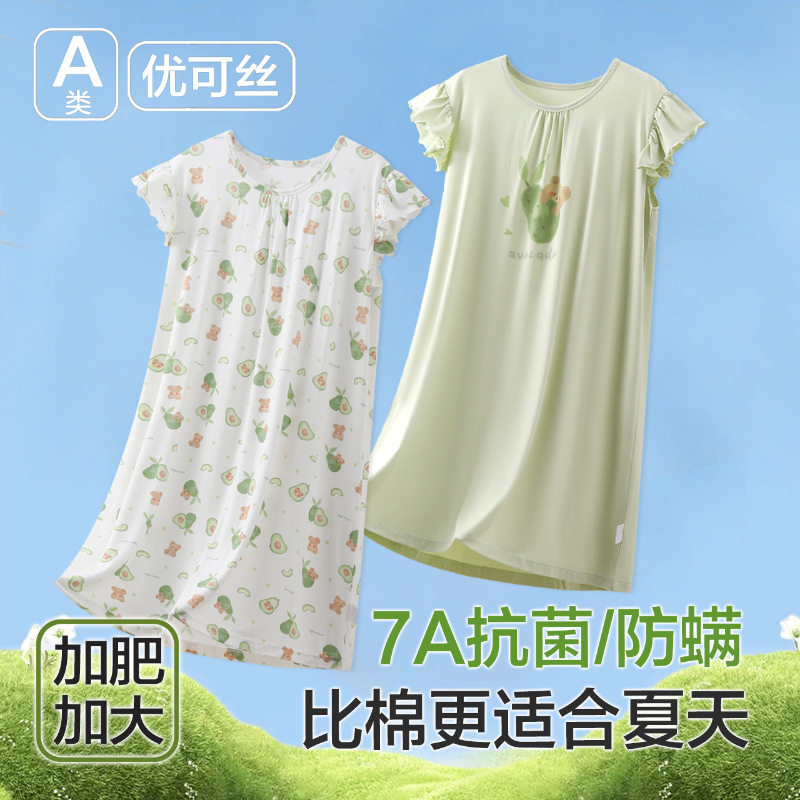 夏季女童卡通睡裙A类薄款
