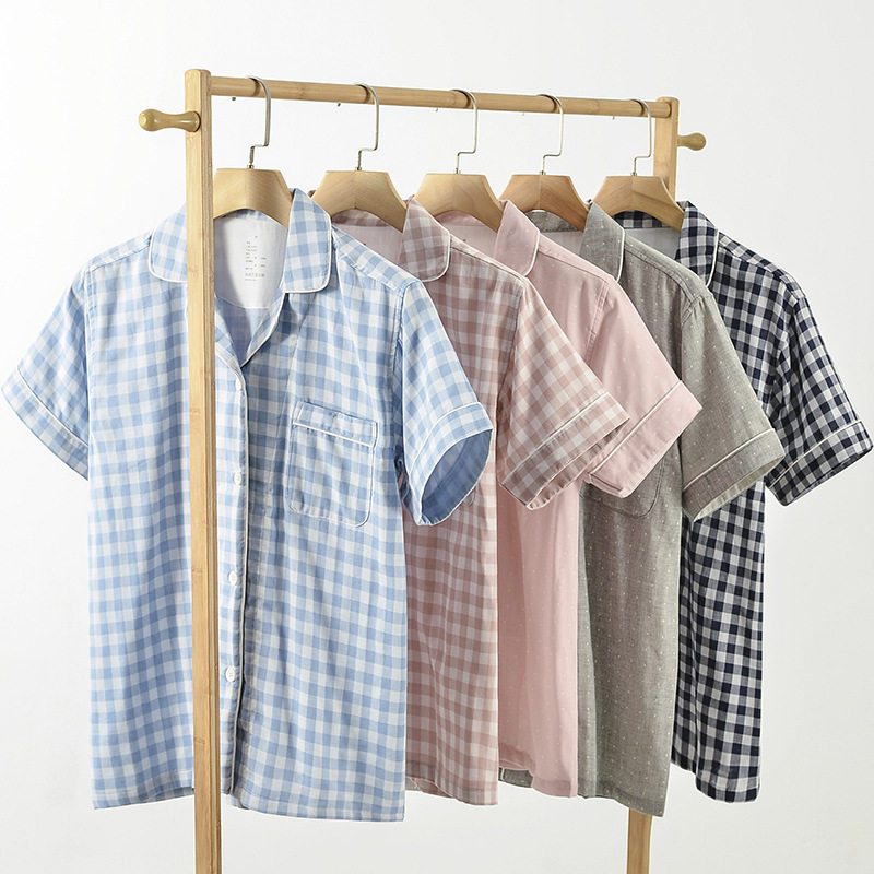 短袖短裤睡衣无侧缝家居服套装